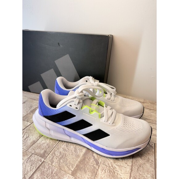 Adidas Questar 3 Mens Size 8 White Black Blue Athletic Running Shoes Sneakers main image 6
